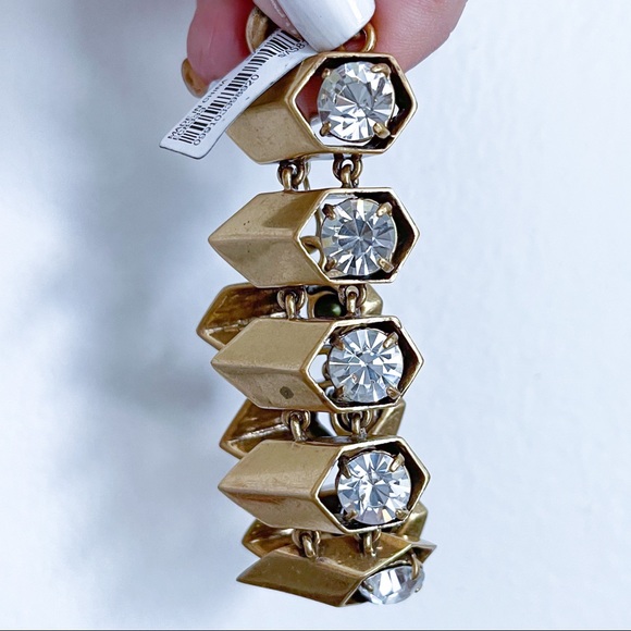 J.CREW Gold and Cubic Zirconia Statement Bracelet - Picture 5 of 5